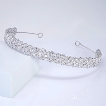 CZ Elysian Vine Bridal Headband , Hair Vine Headband, Bridal Hair Vine, Delicate Headband, Hair accessories.